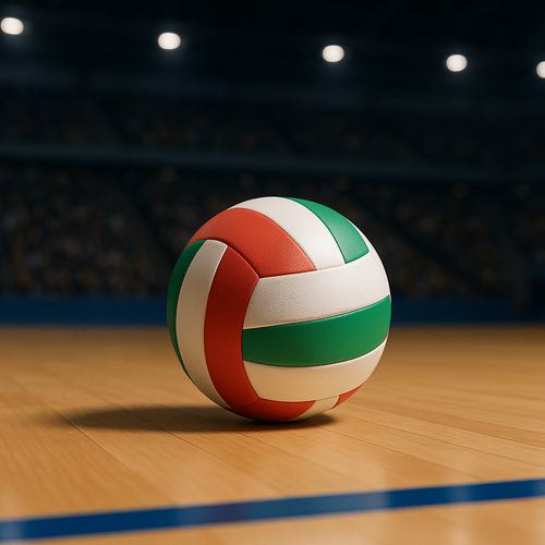 Volleyboll pa arenagolvet